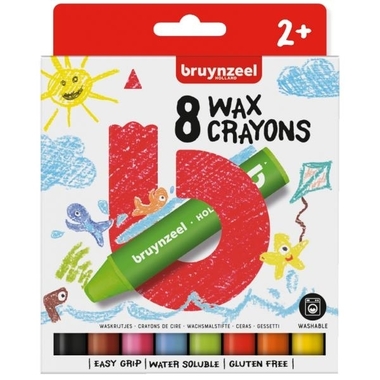 BRUYNZEEL Crayons de Cire Kids 60131008 8 couleurs