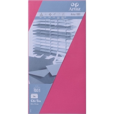 ARTOZ Enveloppes 1001 C6/5 107294184 220g, fuchsia 5 pcs.