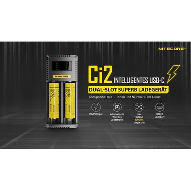 Nitecore Chargeur Ci2 USB-C