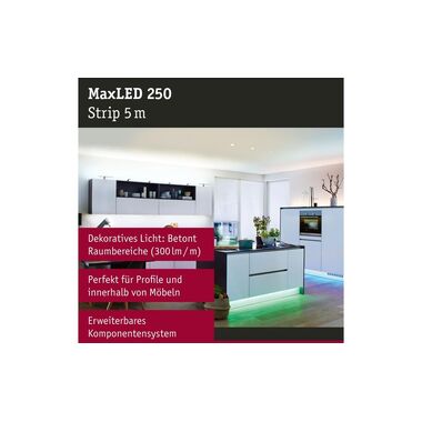 Paulmann Ruban à LED MaxLED 250 RGBW, 5 m Extension