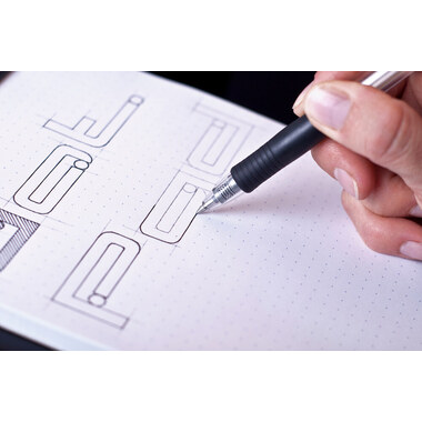 RHODIA Dot Pad schwarz A5 16559C Raster 80 Blatt