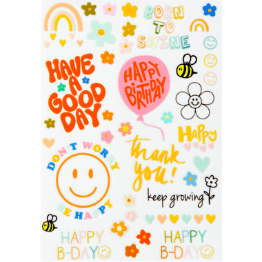 I AM CREATIVE Rub on Sticker A5 4010.62 Geburtstag