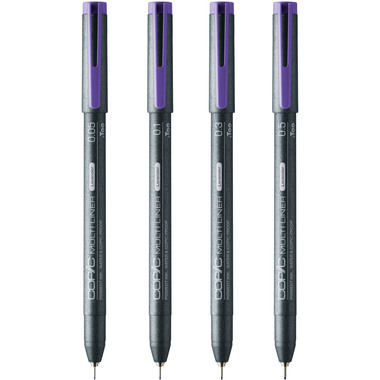 COPIC Multiliner 22075629 Lavender Set, 4 Stück ass.