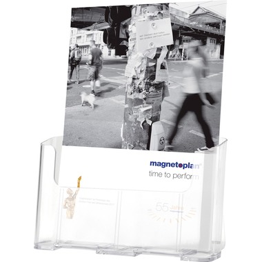 DEFLECTO Prospekthalter Standard A4 77001 transparent 240x280x45mm