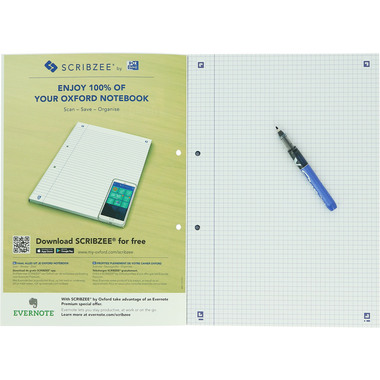 OXFORD Scuola taccuino A4 400075509 scacchiera 5mm ass. 100 f.