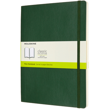 MOLESKINE Notizbuch XL SC 25x19cm 600066 blanko, myrtengrün, 192 S.