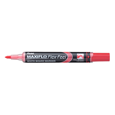 PENTEL Whiteboard Marker MAXIFLO 4mm MWL5SBF-BX rosso, Flex Feel