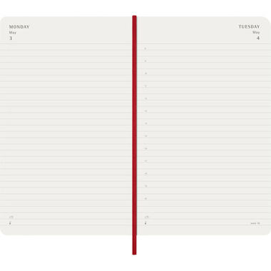 MOLESKINE Agenda Classic Large 2027 DSF212DC3Y27 1T/1S scharlachrot SC 13x21cm