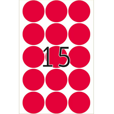 HERMA Etiquettes ronde 32mm 2276 rouge 360 pcs.