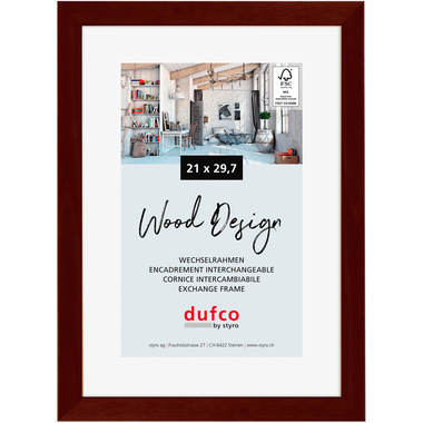 DUFCO Holz-Bilderrahmen 21x29.7cm 1610.80097 Toronto mahagoni