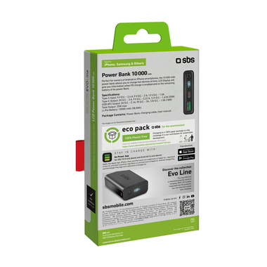Power Bank: 10000 mAh mit Schnellladung | SBS