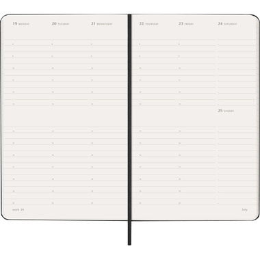 MOLESKINE Agenda Classic Large 2027 DHB12WV3Y27 1S/2P noir HC 13x21cm