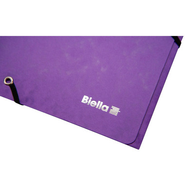 BIELLA Cartella con elastico A4 17840142U viola, 355gm2 200 fg.