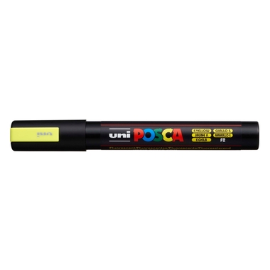 POSCA Marker 1.8-2.5mm PC5M F.YELLO fluo gelb, Rundspitze