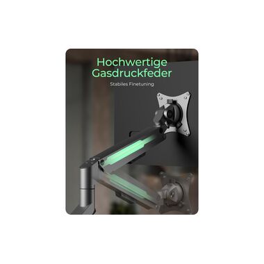 ICY BOX Tischhalterung bis 9 kg – Silber