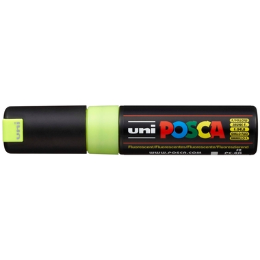 POSCA Marker 8mm PC8K F.YELLO fluo gelb, Keilspitze