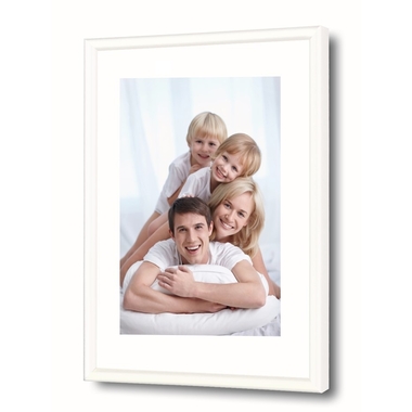 DEBEX Wechselrahmen 62x93cm 725001620930 Kunstglas, weiss