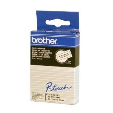 PTOUCH Ruban, laminé noir/blanc TC-291 PT-3000 9 mm