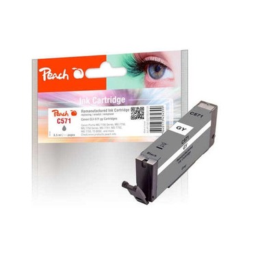 Peach Inchiostro Canon CLI-571GY Grigio