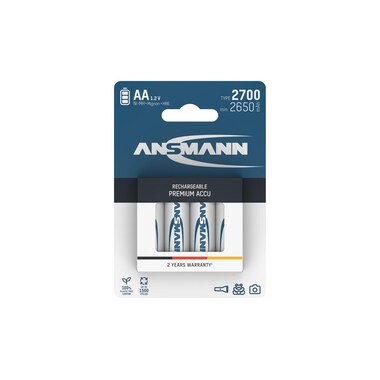 Ansmann Batterie Typ 2700 NiMH AA 2700 mAh, 4 Pièce/s