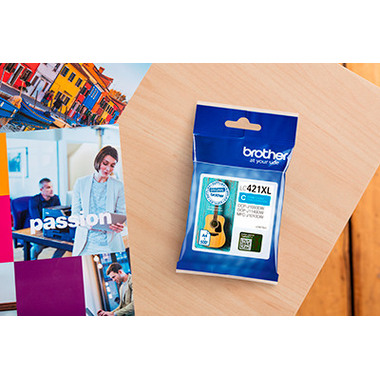 BROTHER Tintenpatrone HY cyan LC-421XLC DCP-J1050 500 Seiten