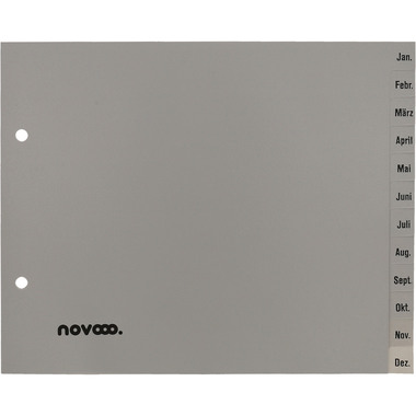 NOVOOO Répertoires PP 1/2 haut 40966 gris Jan-Dez DE
