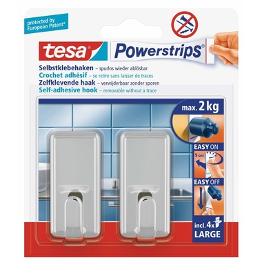 TESA Powerstrips gancio Classic 580510001 2 ganci/4 strips L