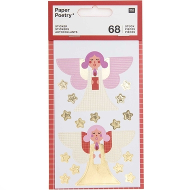 RICO DESIGN Adesivi angelo 99001.84.34 68 pezzi