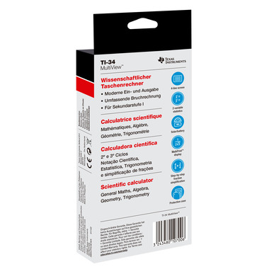 TEXAS INSTRUMENTS Calcolatore scuola TI34MULTI
