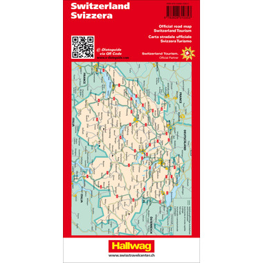 HALLWAG Strassenkarte 3-8283-1048- Schweiz 1:303 000