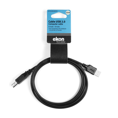 USB-Kabel für PC Typ A - Typ B | Ekon