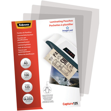 FELLOWES Laminiertasche A3 5307506 glanz, 125my 100 Stk