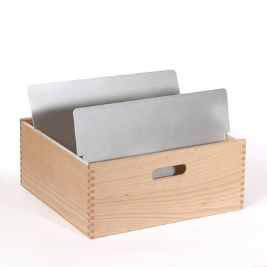 FLÜCK Karteikasten A4 A4QUER/30 Buche 32x13.2x30cm