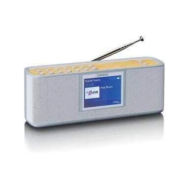 Lenco DAB+ Radio PDR-046 Bambus/Weiss