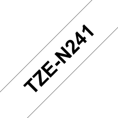 PTOUCH Ruban, non laminé noir/blanc TZe-N241 PT-300 18 mm