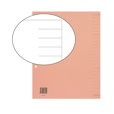 BIELLA Bauabrechnungsregister A4 46442600U braun blanko 26-teilig