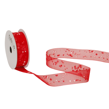 SPYK Band Cubino 15mm/4m 1187.1557 rot/weiss Puntillo