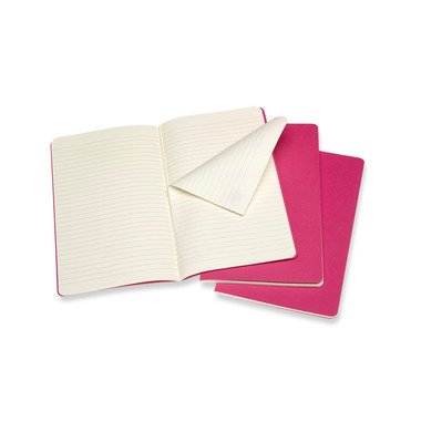 MOLESKINE Taccuino cartone 3x L/A5 629650 rigato, pink, 80 pagine