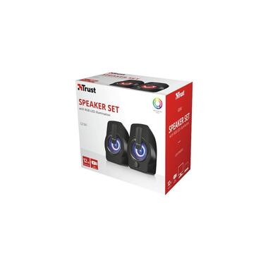 Trust Haut-parleurs de PC Gemi RGB 2.0 Noir