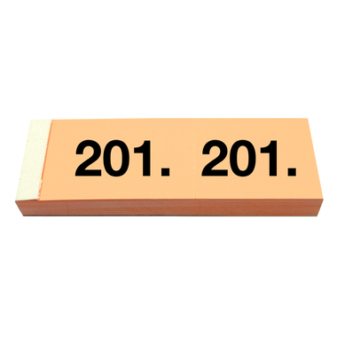 SIMPLEX Garderobenblock 201-300 13087 orange 100 Blatt