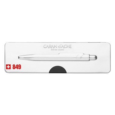 CARAN D'ACHE Penna a sfera 849 Pop Line 849.509 opaco nero, con astuccio met.