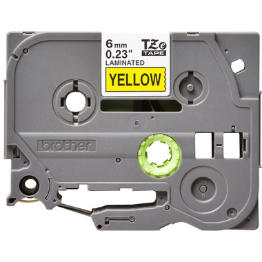 PTOUCH Ruban, laminé noir/jaune TZe-611 PT-1280VP 6 mm