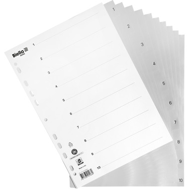 BIELLA Répertoire PP A4 47141000U gris 1-10