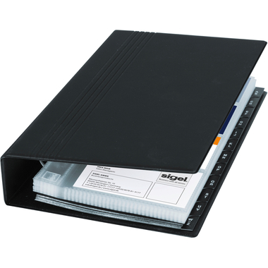 SIGEL Visitenkarten-Ringb. 265x147mm VZ300 A-Z für 200 Karten