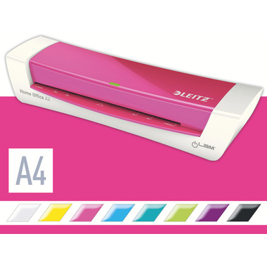 LEITZ Plastificatr. iLAM Home Office 73680023 pink A4