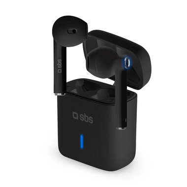 Auricolari wireless TWS con comando vocale e basetta