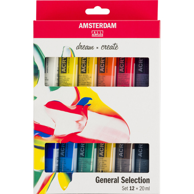 AMSTERDAM Standard Series Acryl Set 17820412 12x20ml