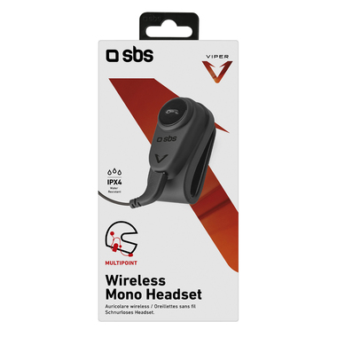 Wireless headset with microphone for helmet