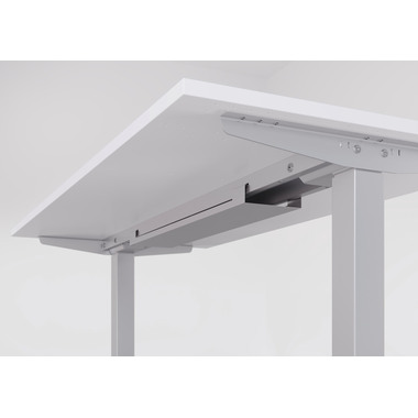 APOLLO Tavolo da uffico ONE 140x67cm VXMST614/W/S bianco/argento, elettrico