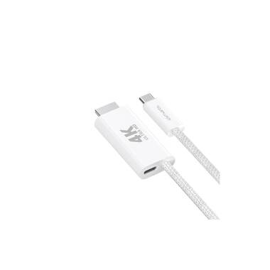 4smarts Kabel 4K 60Hz, PD 100W USB Type-C - HDMI, 2 m